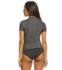 O'Neill Women's Basic Skins Short Sleeve Crew Rashguard - Graphite - Swimoutlet.com