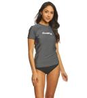 O'Neill Women's Basic Skins Short Sleeve Surf Tee Shirt - Graphite XL - Swimoutlet.com
