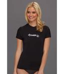 O'Neill Women's Basic Skins UPF 50+ Short Sleeve Sun Shirt, Black, Med