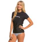 O'Neill Women's Basic Skins UPF 50+ Short Sleeve Sun Shirt, Black, Med