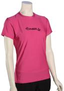 O'Neill Women's Basic Skins UPF 50+ Short Sleeve Sun Shirt, Fox Pink,