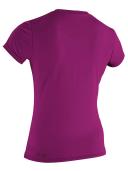 O'Neill Women's Basic Skins UPF 50+ Short Sleeve Sun Shirt, Fox Pink,