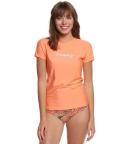 O'Neill Women's Basic Skins UPF 50+ Short Sleeve Sun Shirt, Fox Pink,