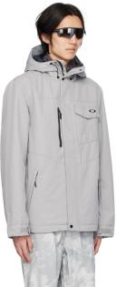 Oakley Core Divisional RC Hooded Jacket Stone Grey - L