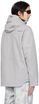 Oakley Core Divisional RC Hooded Jacket Stone Grey - M