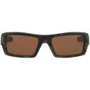 Oakley Gascan Black Gloss Polarized Galaxy Gold Fire Iridium Sunglass 9014