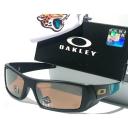 Oakley Gascan Black Gloss Polarized Galaxy Gold Fire Iridium Sunglass 9014