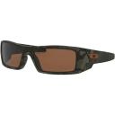Oakley Gascan Black Gloss Polarized Galaxy Gold Fire Iridium Sunglass 9014