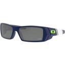 Oakley Gascan Black Gloss Polarized Galaxy Gold Fire Iridium Sunglass 9014