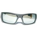 Oakley Gascan Lead Steel Polarized Galaxy Chrome Mirror Sunglass 9014