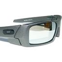 Oakley Gascan X-Silver Polarized Prizm Black Lens Sunglass 9014-C1