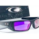 Oakley Gascan X-Silver Polarized Prizm Black Lens Sunglass 9014-C1