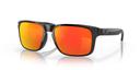 Oakley Holbrook Sunglasses - Polished Black with Polarized Prizm Ruby Lenses
