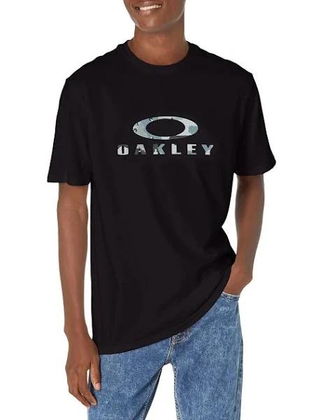 Oakley O Bark Short Sleeve T-Shirt Black 2XL Man 457130-01V-XXL