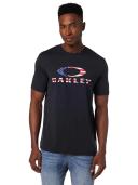 Oakley O Bark Short Sleeve T-Shirt Black M Man 457130-01V-M