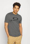 Oakley O-Bark Short Sleeve T-Shirt Grey Black - M