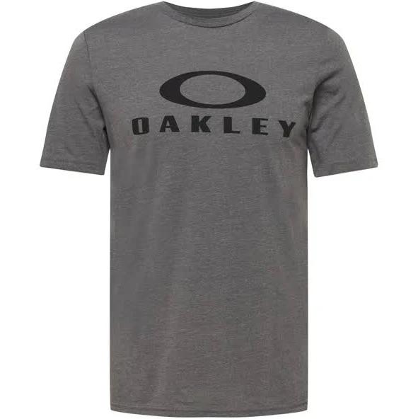 Oakley O-Bark Short Sleeve T-Shirt Grey Black - M