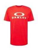 Oakley O-Bark Short Sleeve T-Shirt Red White - XXL