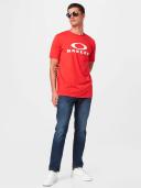 Oakley O-Bark Short Sleeve T-Shirt Red White - XXL