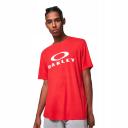 Oakley O-Bark Short Sleeve T-Shirt Red White - XXL