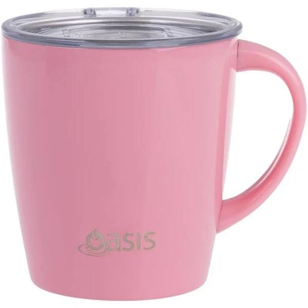 Oasis Stainless Steel Double Wall Insulated Mojo Mug 350ml French Rose