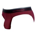 Obviously PrimeMan AnatoMAX Hipster Brief - Maroon Burgundy Small