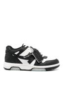 off-white - Black and White Leather Out of Office Sneakers 43