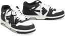 off-white - Black and White Leather Out of Office Sneakers 43