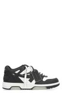 off-white - Black and White Leather Out of Office Sneakers 43