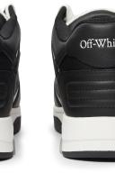 off-white - Black and White Leather Out of Office Sneakers 43
