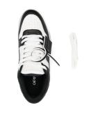 off-white - Black and White Leather Out of Office Sneakers 43