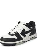 off-white - Black and White Leather Out of Office Sneakers 43