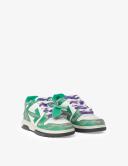 off-white Green Leather Out of Office Vintage Sneakers - 42