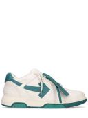 off-white | Men Out of Office Leather Low Top Sneakers White/Green 41