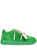 off-white | Men Out of Office Suede Sneakers Green 44