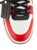 off-white Out of Office Leather Sneakers Red