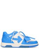 off-white Out of Office Panelled Leather Sneakers Blue/White