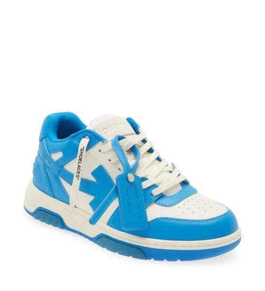 off-white Out of Office Panelled Leather Sneakers Blue/White