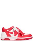 off-white Red & White Out of Office Sneakers