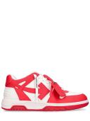 off-white Red & White Out of Office Sneakers