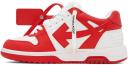 off-white Red & White Out of Office Sneakers