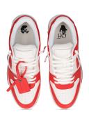off-white Red & White Out of Office Sneakers