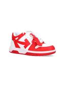 off-white Red & White Out of Office Sneakers