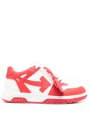 off-white Red & White Out of Office Sneakers