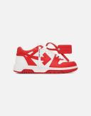 off-white Red & White Out of Office Sneakers
