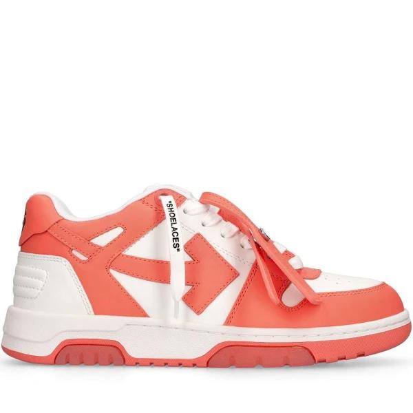 Off-White | Women 30mm Out of Office Leather Sneakers Red/White 42