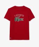 Official Lacoste Vintage Croc Performance Tee (Red) at ShoeGrab 2XL