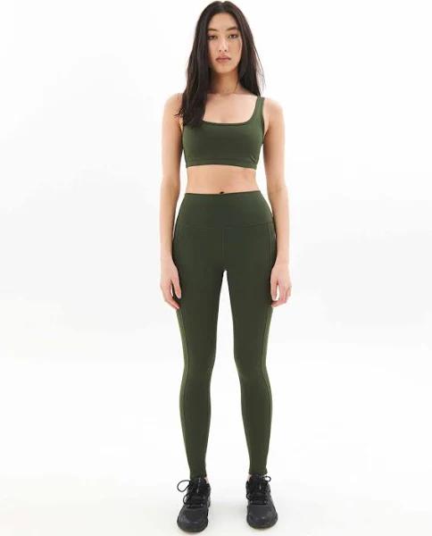 Official P.E Nation Amplify Legging in Rifle Green at ShoeGrab S