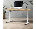 Oikiture Height Adjustable Standing Desk Electric Motorised Sit Stand Up Oak