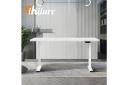 Oikiture Height Adjustable Standing Desk Motorised Electric Sit Stand Table White
